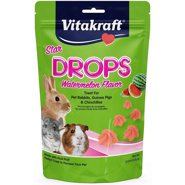 Vitakraft Drops Watermelon Flavor Treat For Small Animals