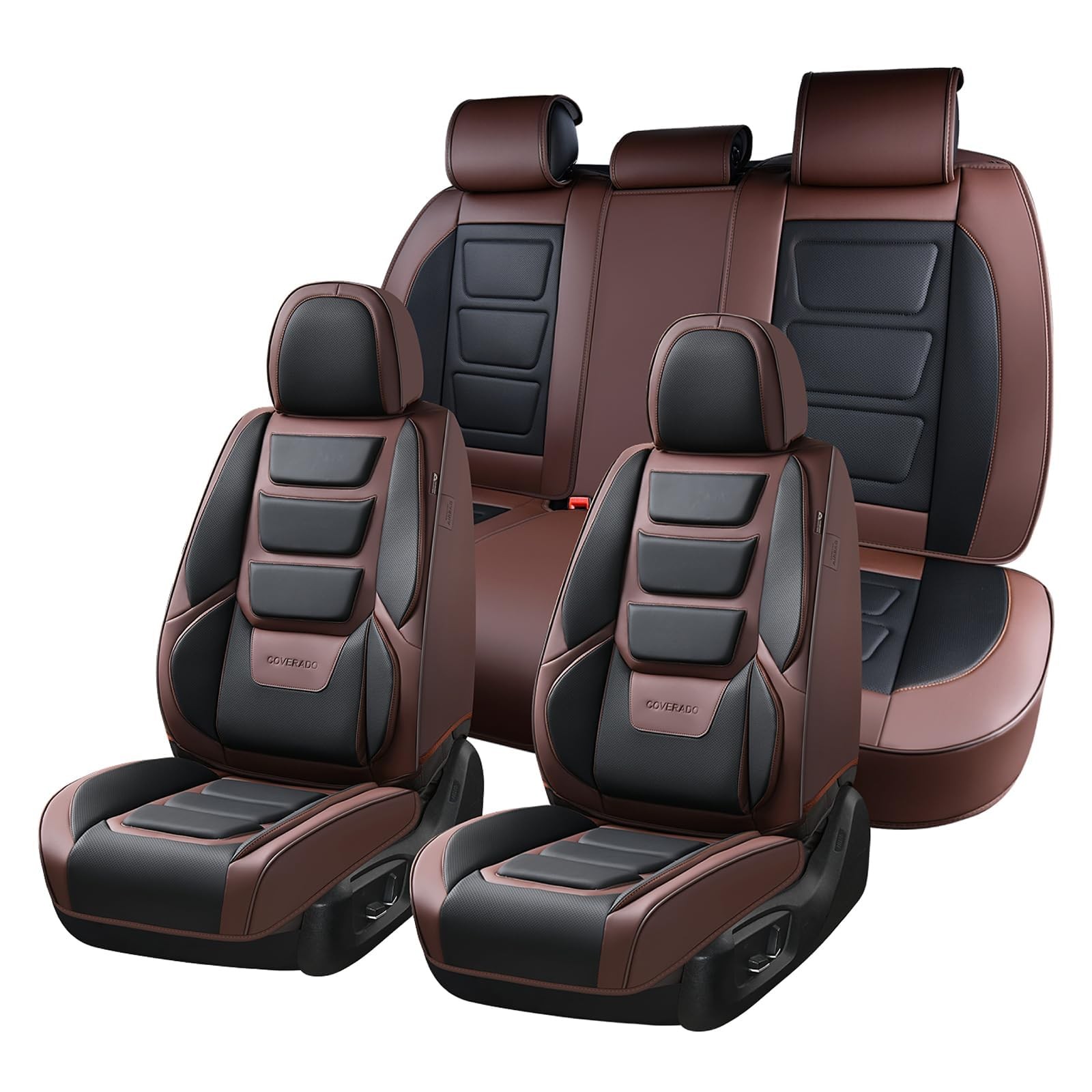Car Seat Covers Full Set, Seat Covers for Cars, Front Seat Covers and Back Se...