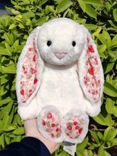 Cream Blossom Berry Rabbit Bunny Soft Plush Toy Jelly Stuffed Toys Gift NWT