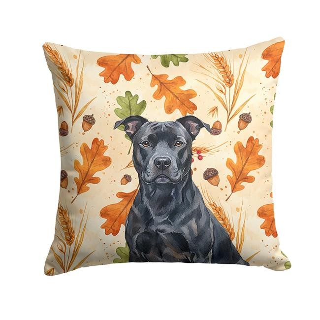 Carolines Treasures WDK7681PW1414 14 x 14 in. Black American Staffordshire Te...