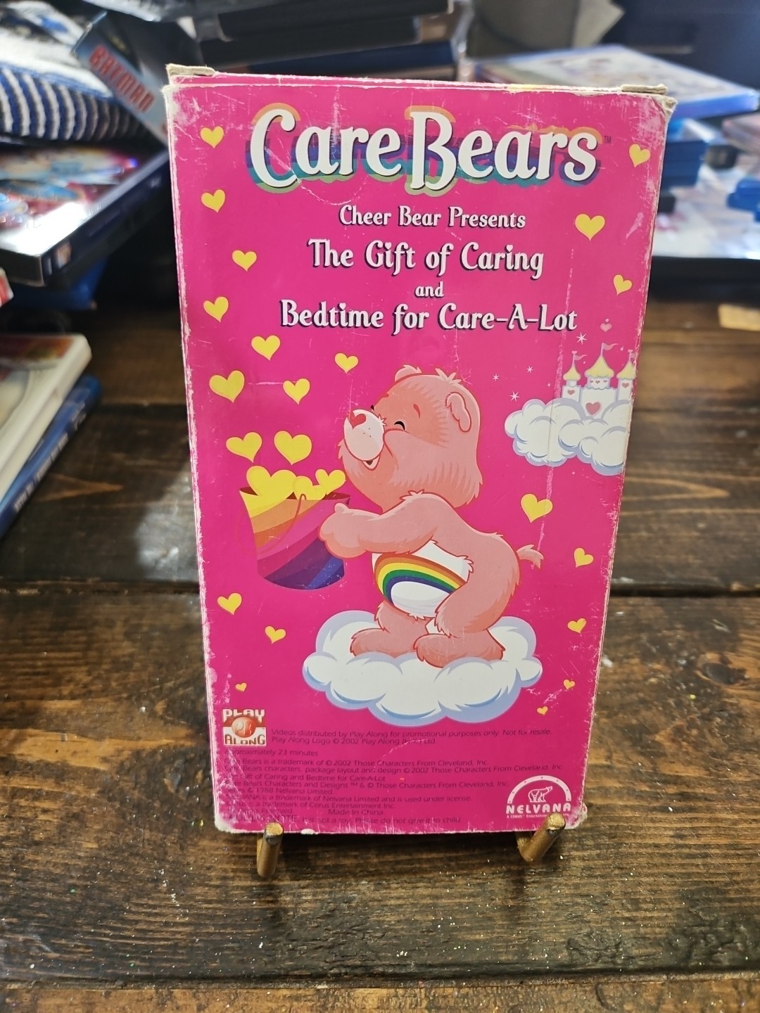 Care Bears Cheer Bear Presents The Gift Of Caring And Bedtime For Care-A-Lot VHS