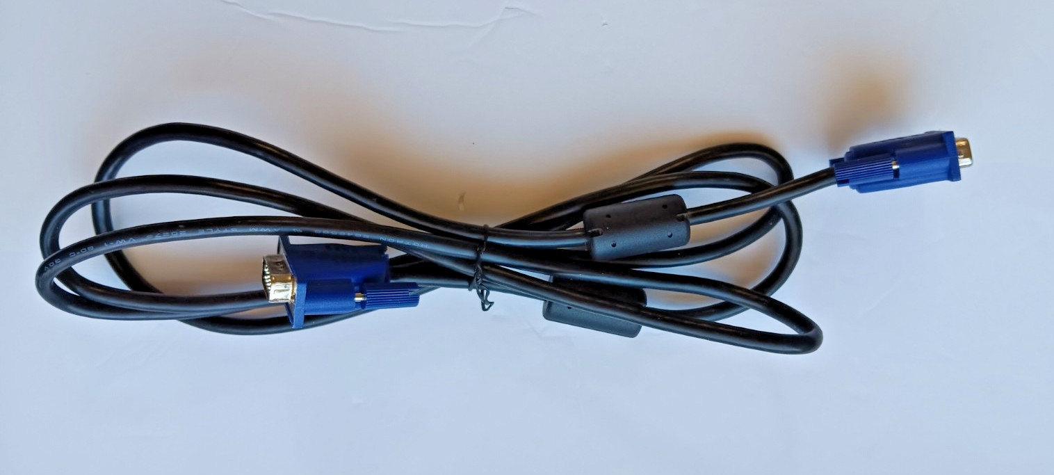 Monitor VIDEO cable 15 Pin Male-Male VGA SVGA PC Computer desktop cord 6'