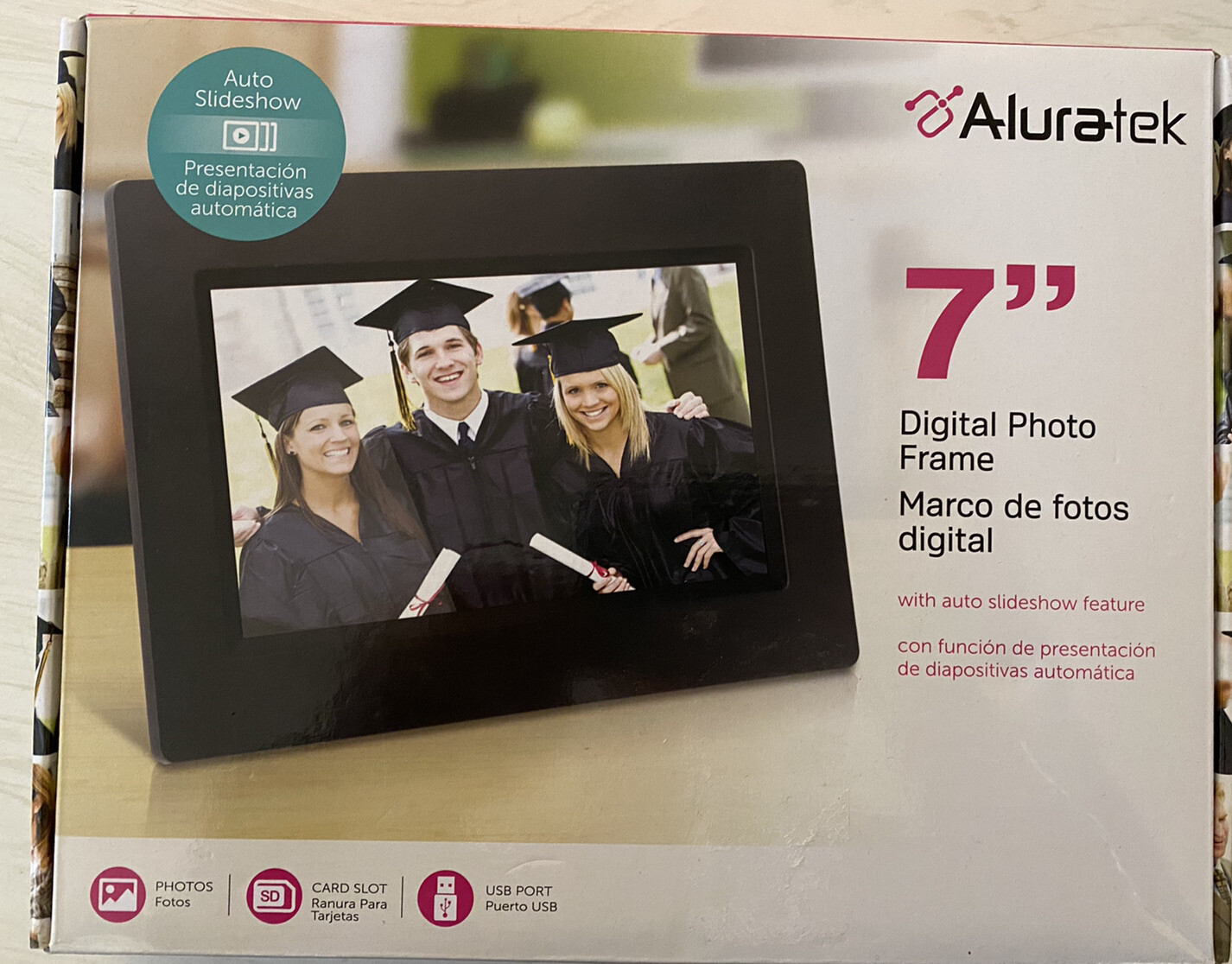 Aluratek 7” Digital Photo Frame