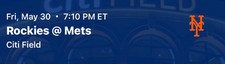 2 TICKETS NEW YORK METS 2025 Baseball-- HOME GAME ROCKIES AT METS