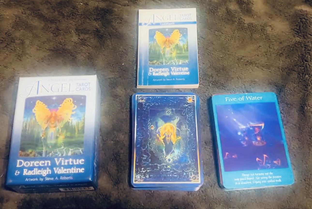 Angel tarot cards by Doreen, virtue and Radleigh Valentine 78 Cards, And Book