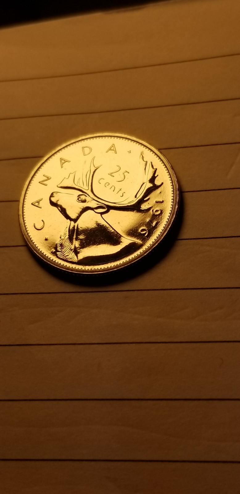 1976 Canada 25 Cents Coin Mint Grade Beauty Idab1.