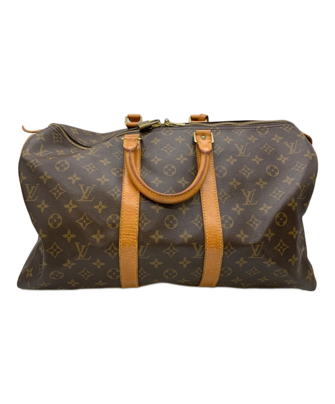 Louis Vuitton M41428 Travel Bag Brown Used Missing Key