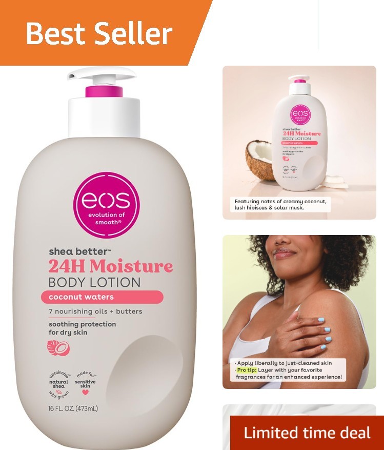 Nourishing Coconut Waters Body Lotion -  & Fast-Absorbing, 16 fl oz