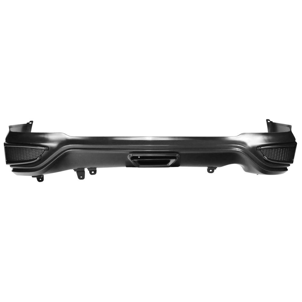 Elantra Rear Bumper Lip Spoiler 2017-2018 Unpainted Black PP