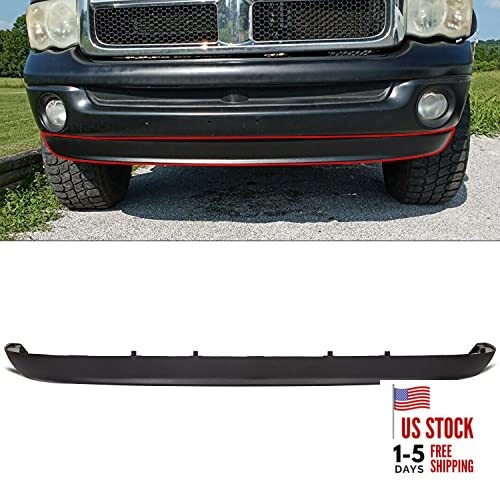  Front Lower Bumper Valance Air Deflector Dams Compatible with Dodge 2002-2008 