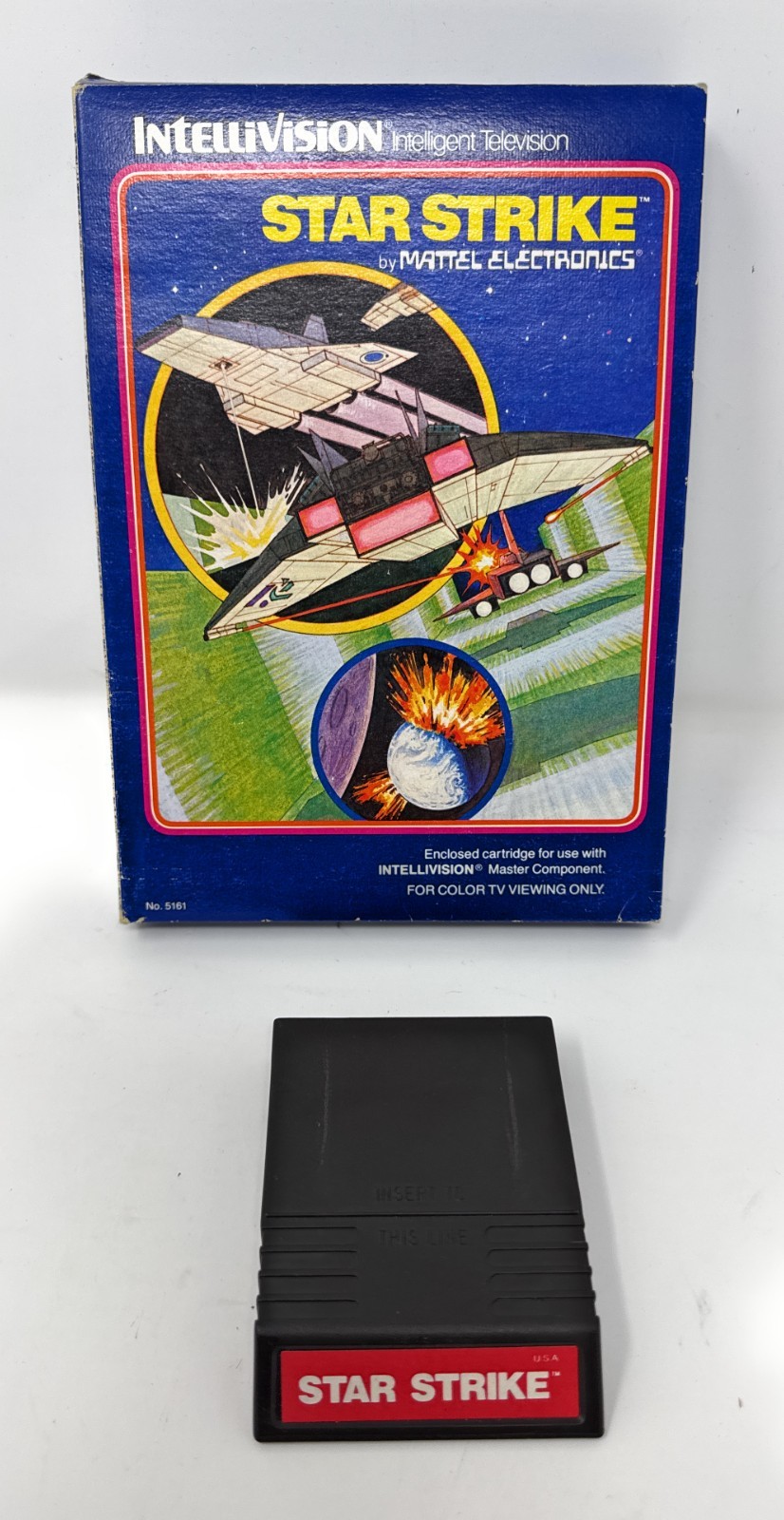 Star Strike Intellivision 1981 Games with Box