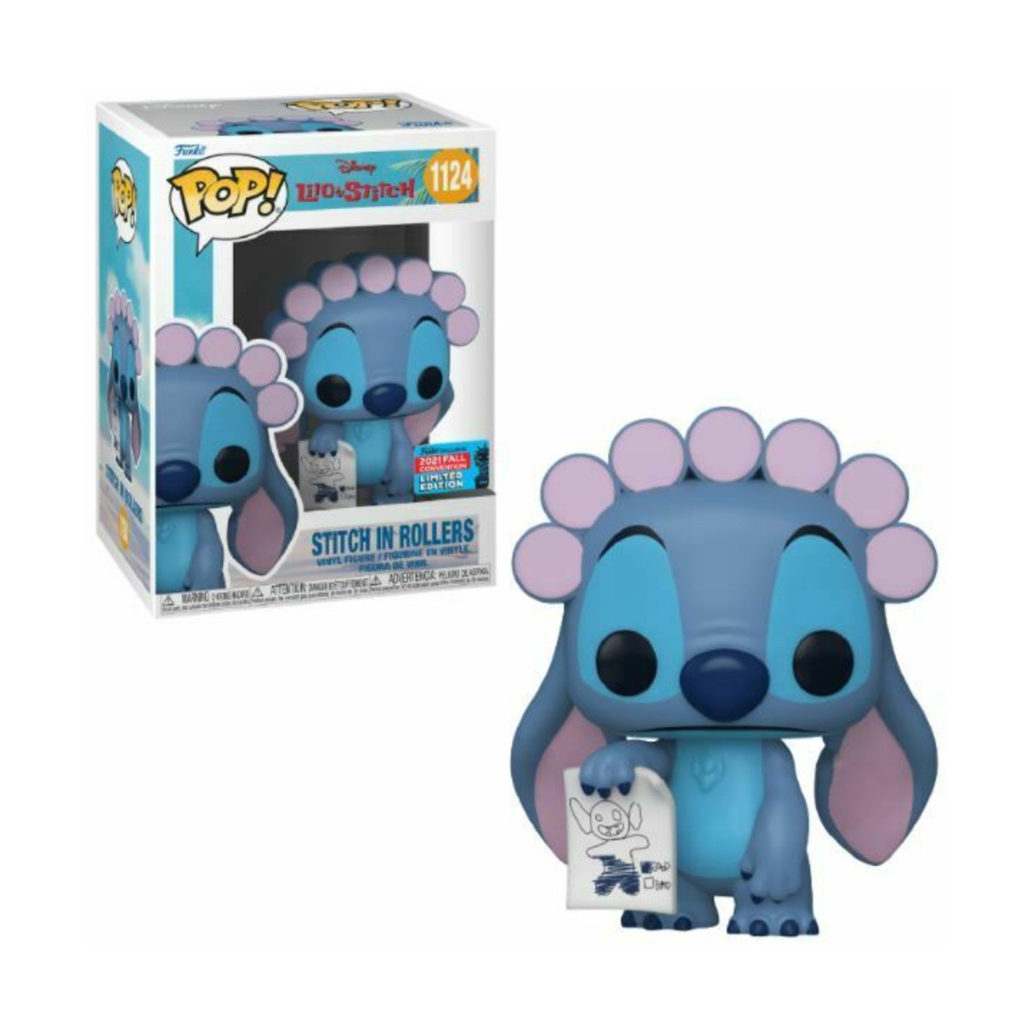 Funko Disney Pop Vinyl Stitch in Rollers (Convention Exclusive) NM