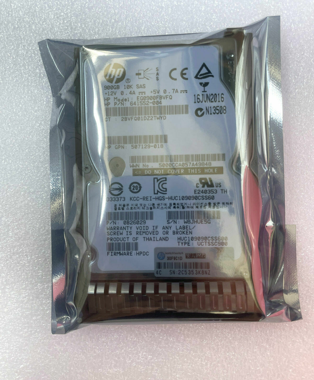 HP 900GB 10K RPM 2.5" 652589-B21 653971-001 SAS Hard Drive HDD G8/G9