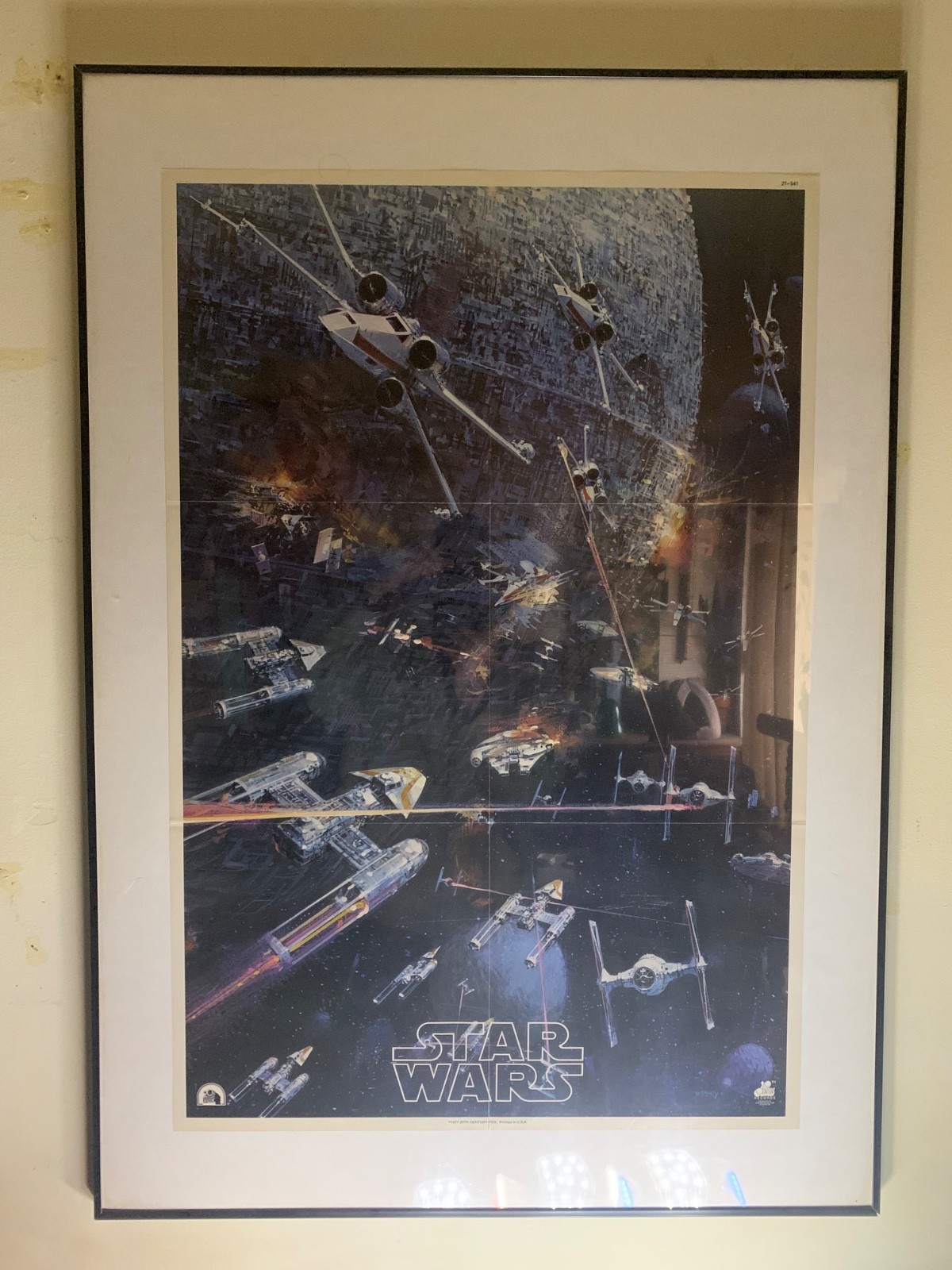 Vintage Star Wars Movie Poster from Album 20th Century Fox 33"x22" -1977