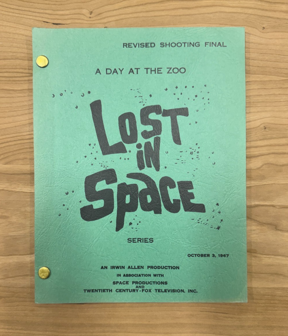Lost in Space "A Day At The Zoo" - Irwin Allen Sci Fi TV Show Script 1967