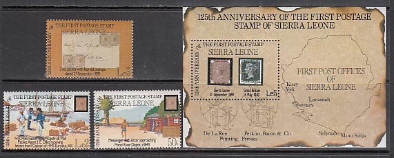 Sierra Leone - Mail Yvert 616/8+Hb 24 ** Mnh Philately