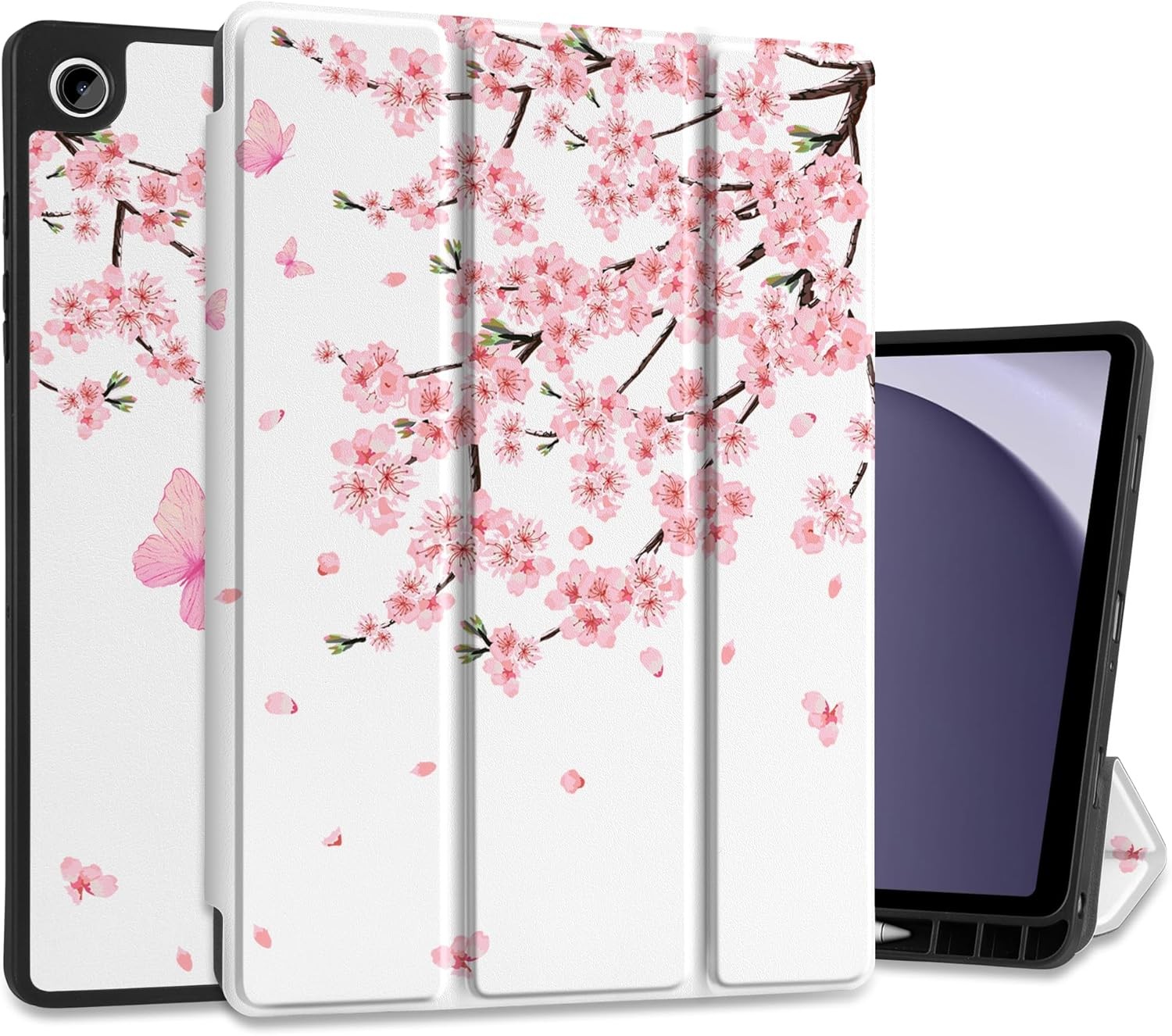 Case for Samsung Galaxy Tab A9 Plus 11 inch 2024 with S Pen Holder, Trifold Stan