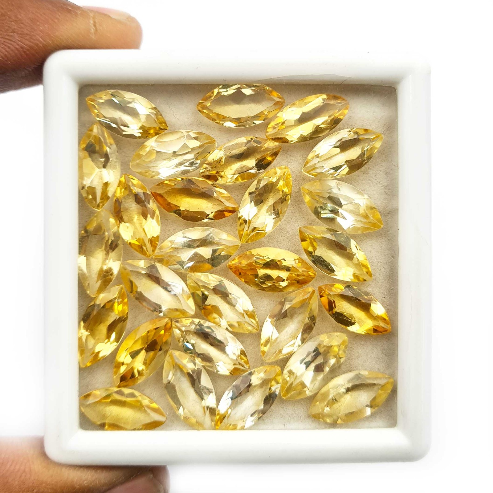 Natural Citrine Marquise Cut Loose Gemstone 7*14 MM 50 CT 21 Pcs