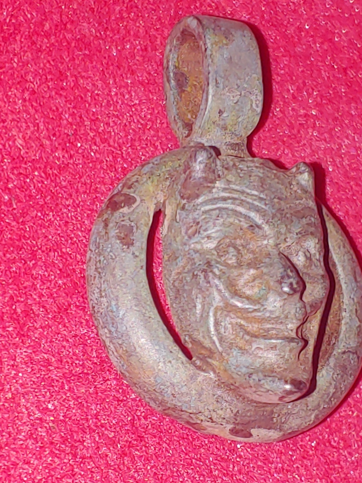From The Aleister Crowley Mansion Antique Devil Talisman With Certificate 