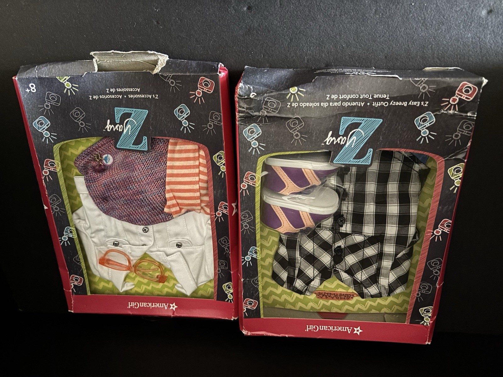 NEW American Girl Z Yang’s Easy Breezy Outfit AND Accessories Set - Boxes Rough