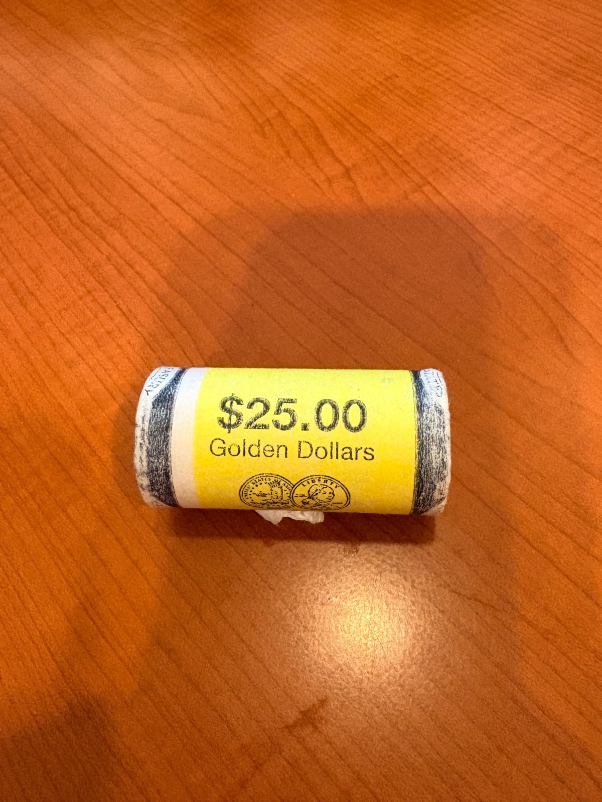 Roll of Uncirculated Sacagawea Golden Dollars-2000P