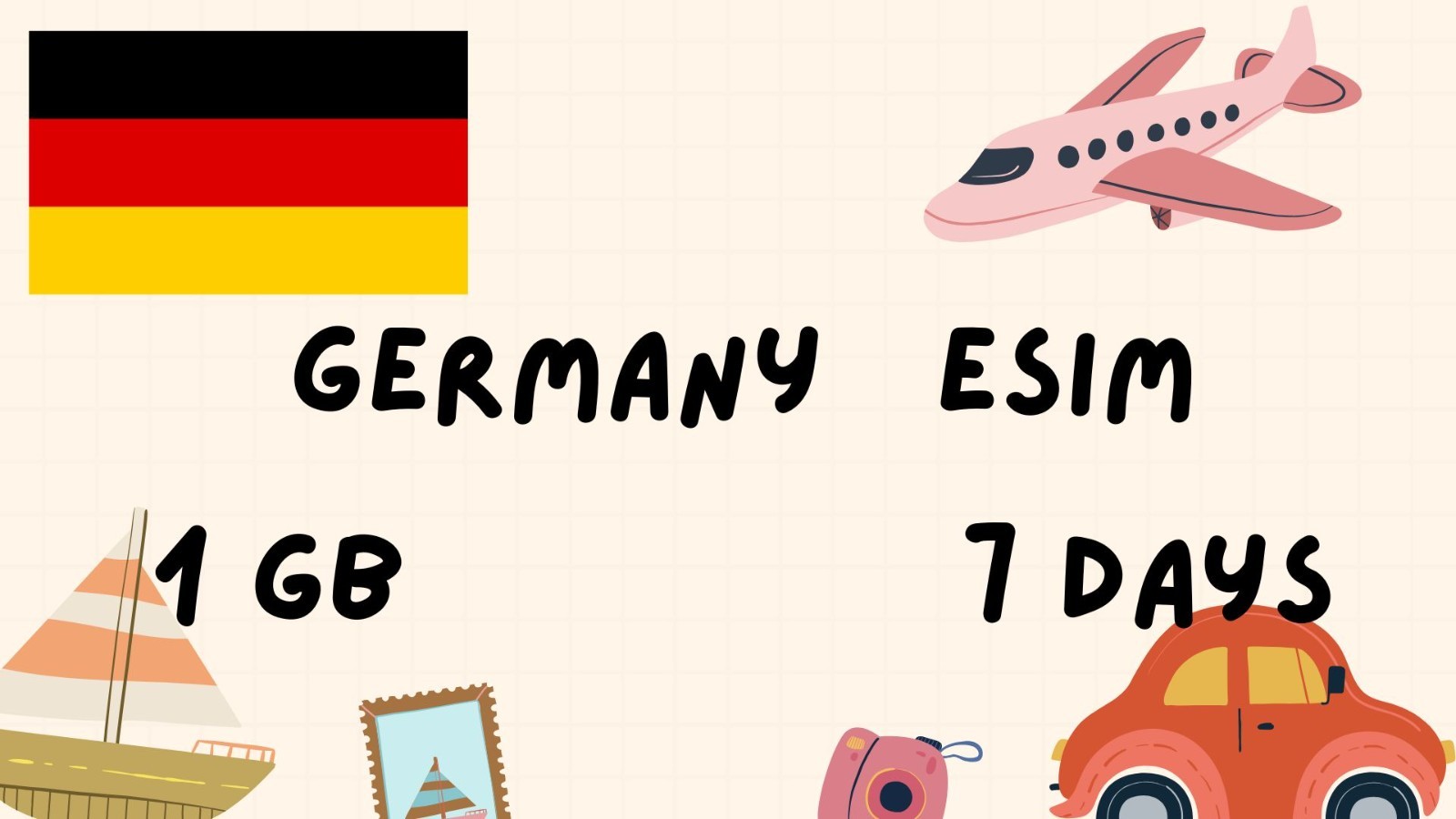 Germany – 1GB Data | 7 Days | Best Value for Travelers | Openmobile