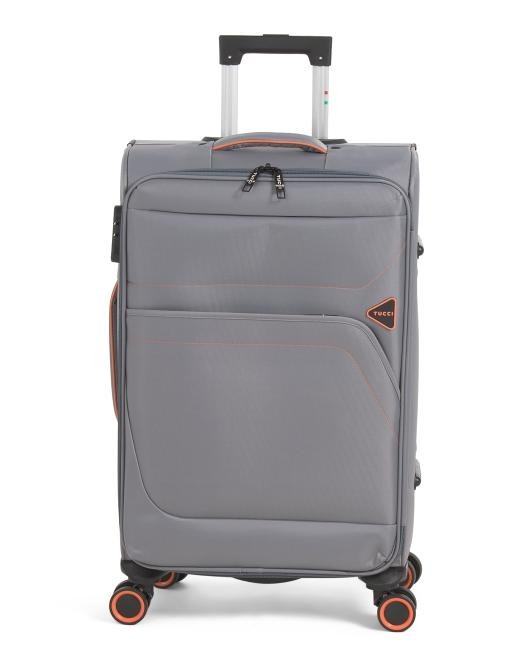 TUCCI 26in Volo Softside Spinner-silver-SALE