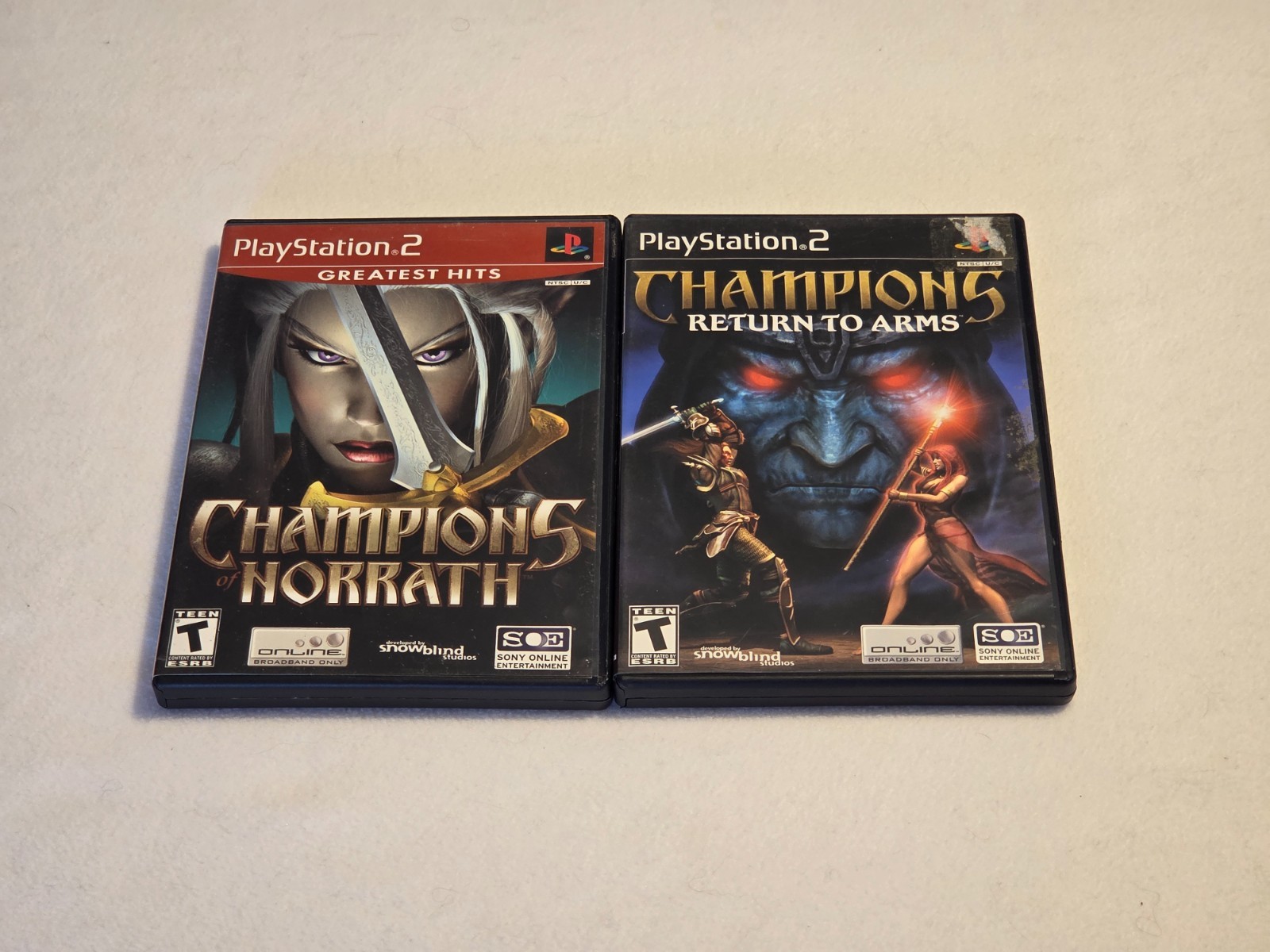 Champions of Norrath & Return to Arms lot CIB Sony PlayStation 2 PS2
