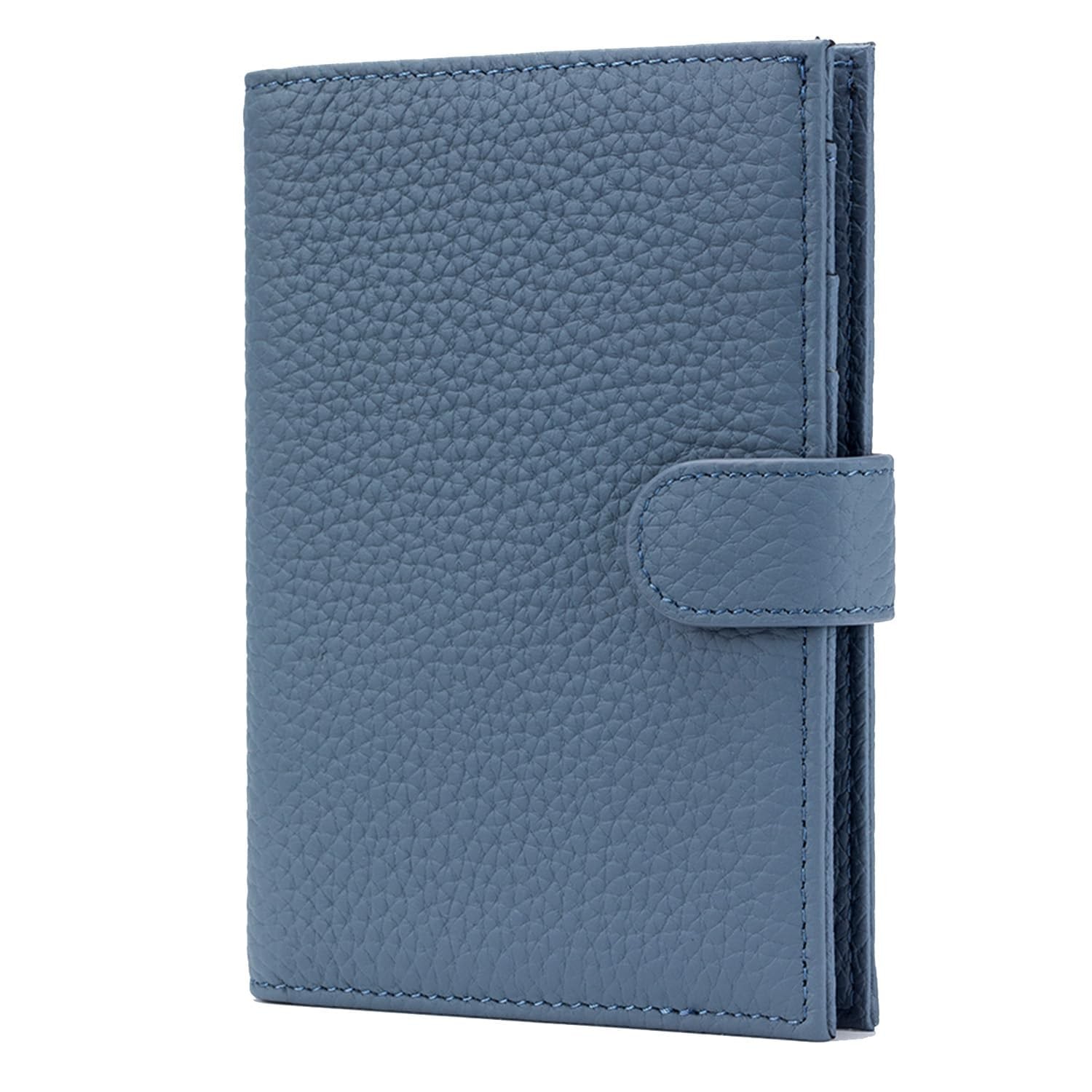 RFID Slim Passport Holder for Man & Women, Compact Leather Passport Wallet wi...