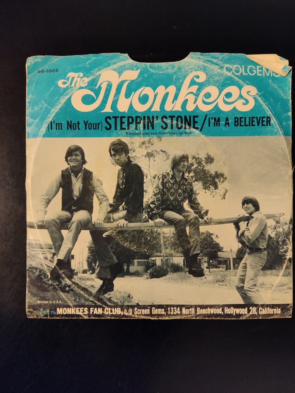 The Monkees - I'm a Believer / I'm Not Your Steppin' Stone 45rpm 7" w/sleeve