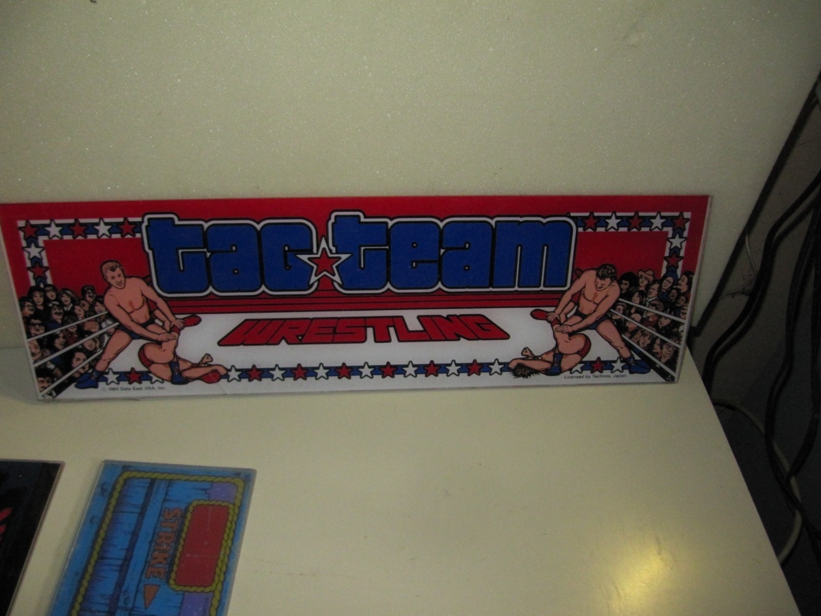 Vintage TAG TEAM WRESTLING MARQUEE HEADER -  Original