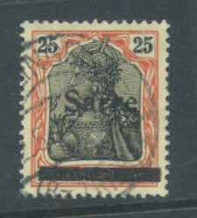 SAAR 1920 - SG9 25pf Black & Red On Yellow - Type I - Fine Used - Catalogue £33