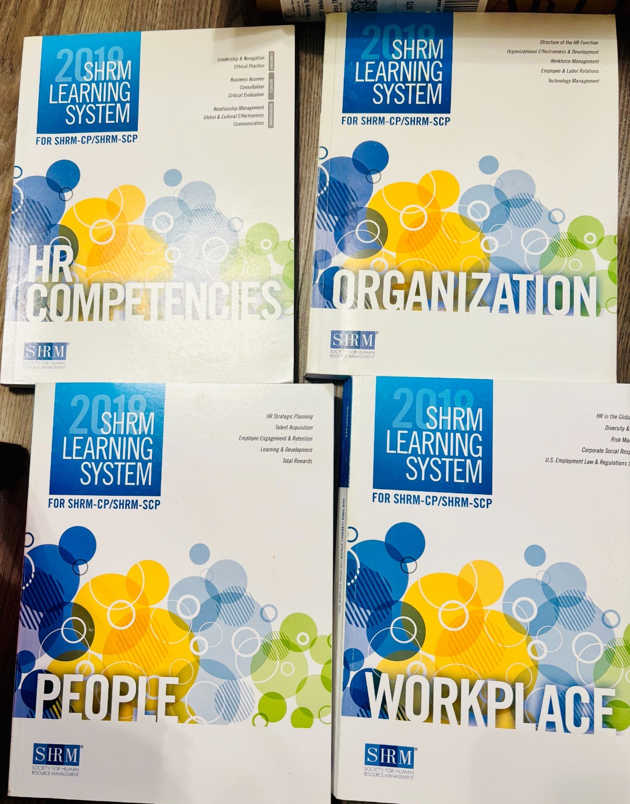 2018 SHRM Learning System Books Set Of 4 SHRM-CP / SHRM-SCP