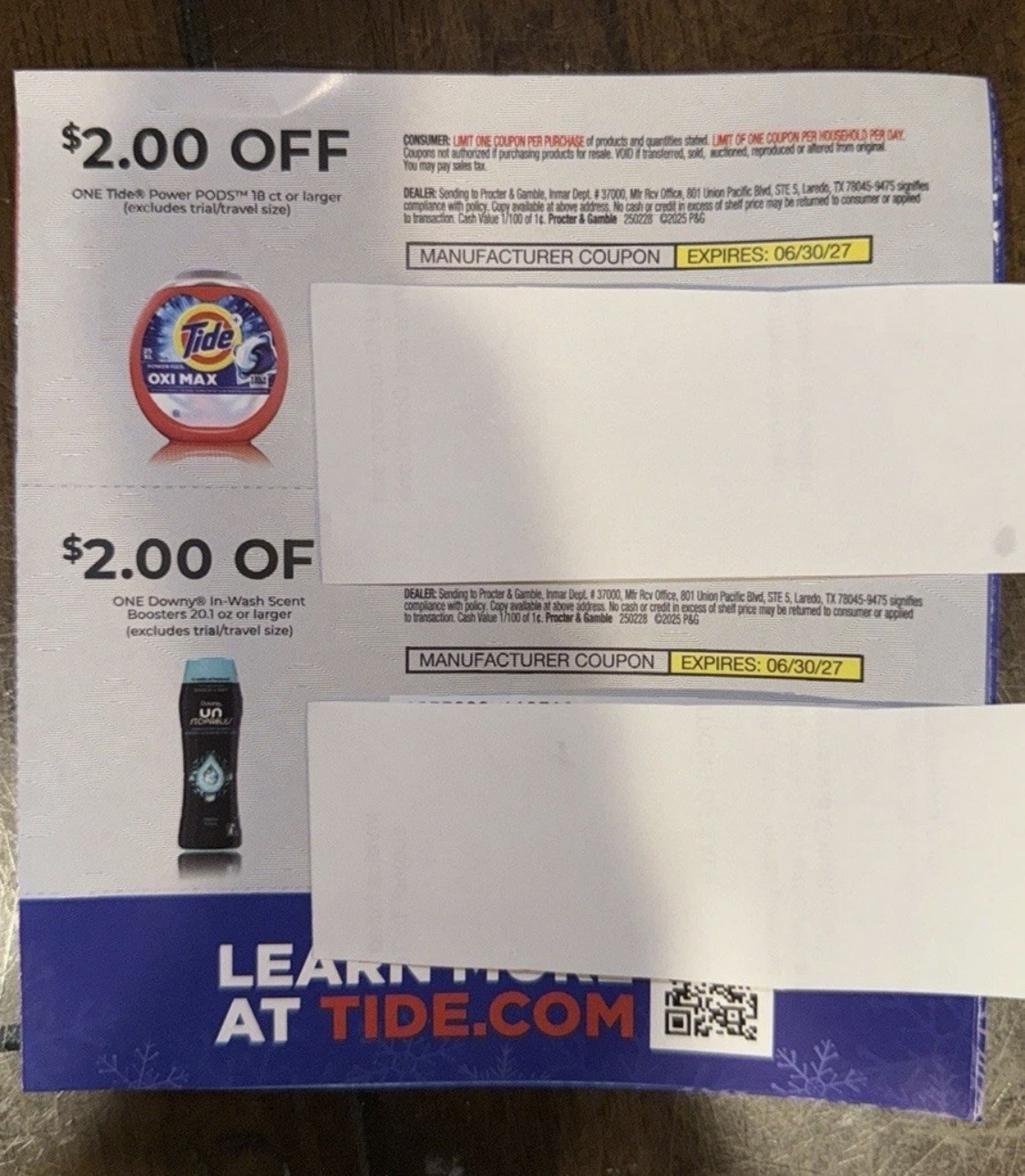 Tide $2 Off Coupon for Laundry Detergent and Downy Products pack of 5