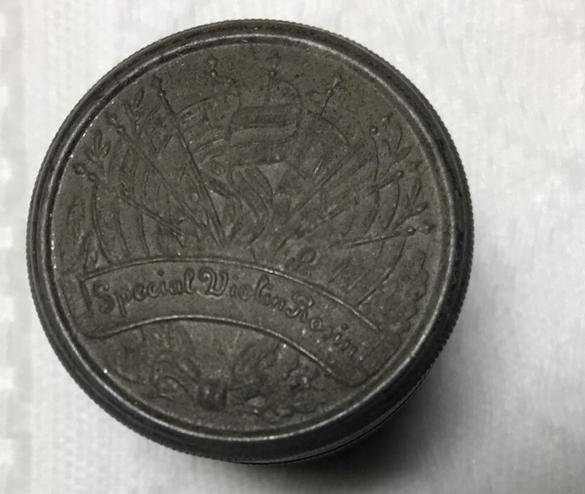 Antique Germany Ges Gesch Violin Rosin Embossed Advertising Tin Container