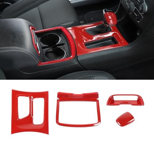  for Dodge Charger Center 4Pcs Decoration Kits Compatible with Dodge Red