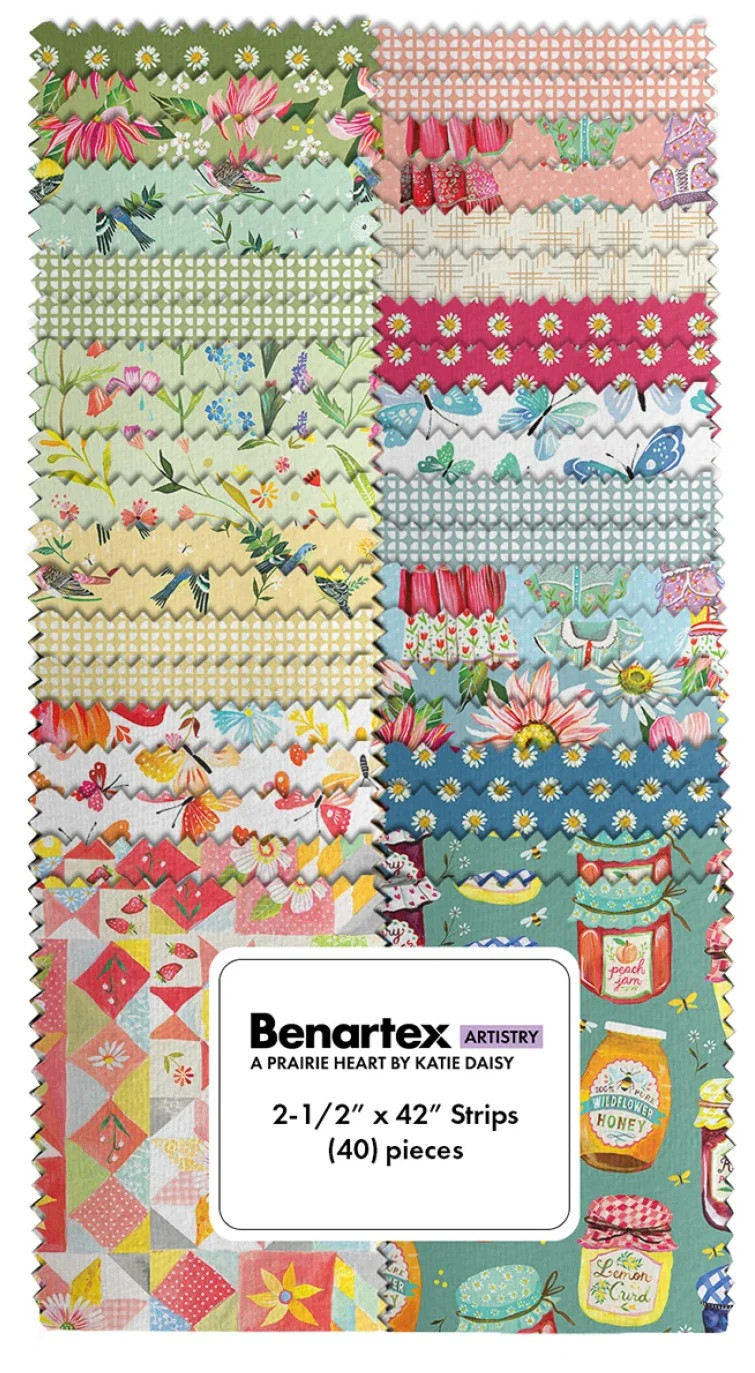 Benartex - A Prairie Heart 2.5" Strip-Pies by Katie Daisy 40 pcs