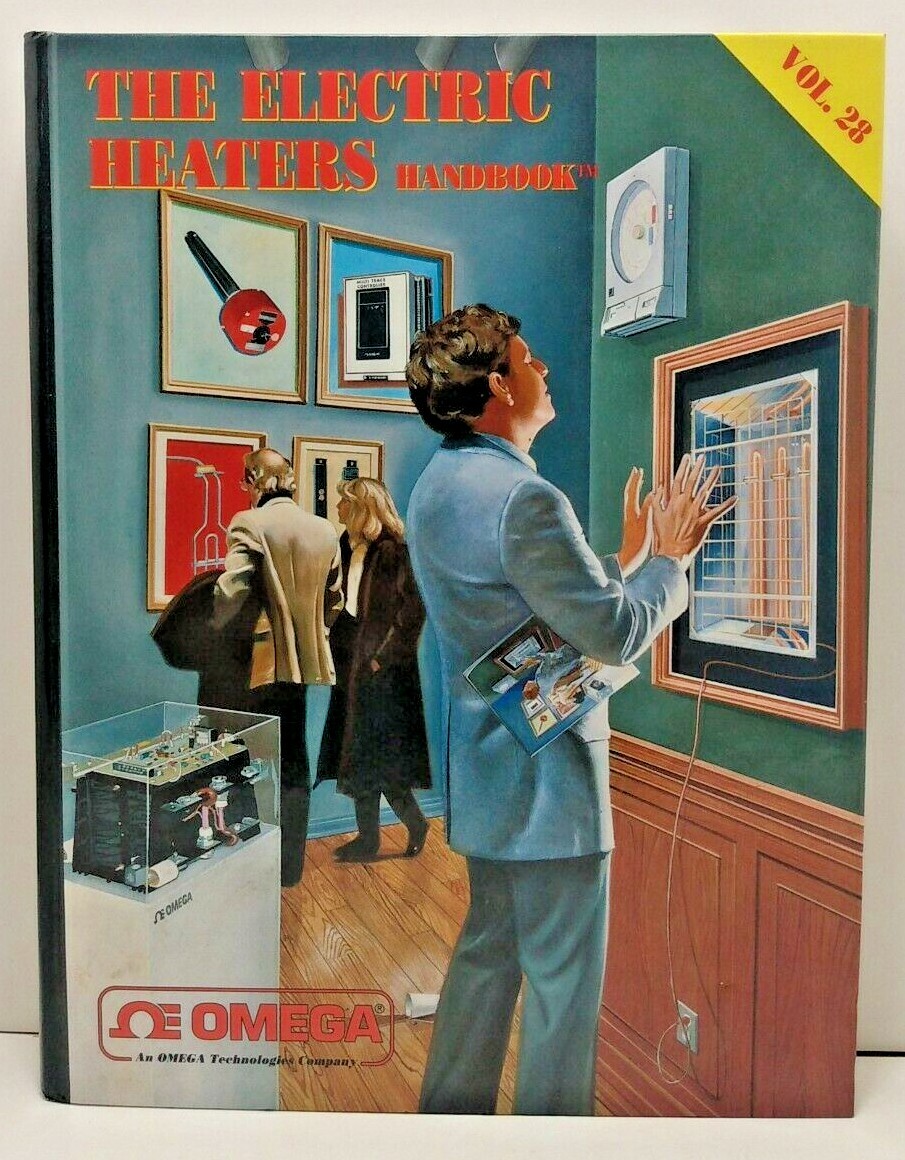 Vintage OMEGA Electric Heaters Handbook: Vol. 28 - 1992 - Hardcover w/ Fold-Outs