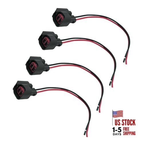 4 PCS Car Fuel Injector Connector, EV6 EV14 Standard Motor Product Socket 