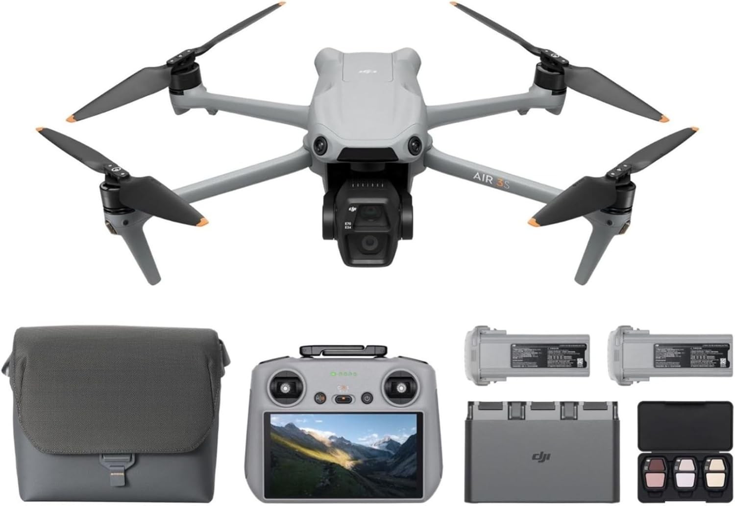 DJI Air 3S Fly More Combo Camera Drone (DJI RC 2 Controller) -usa in stock