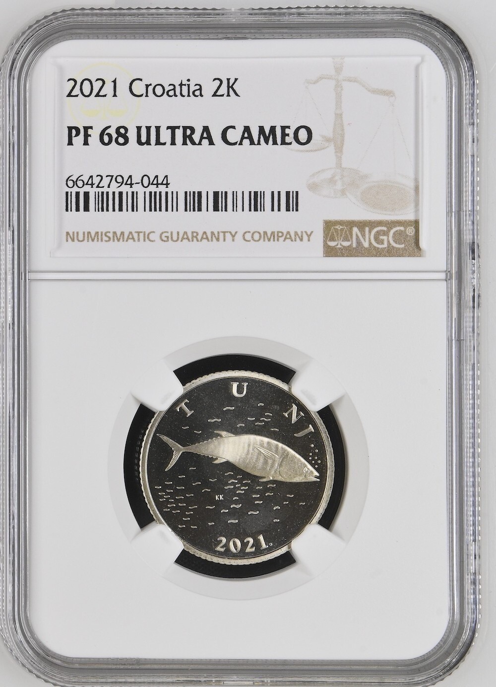 CROATIA coin 2 Kune 2021 NGC PF 68 Ultra Cameo