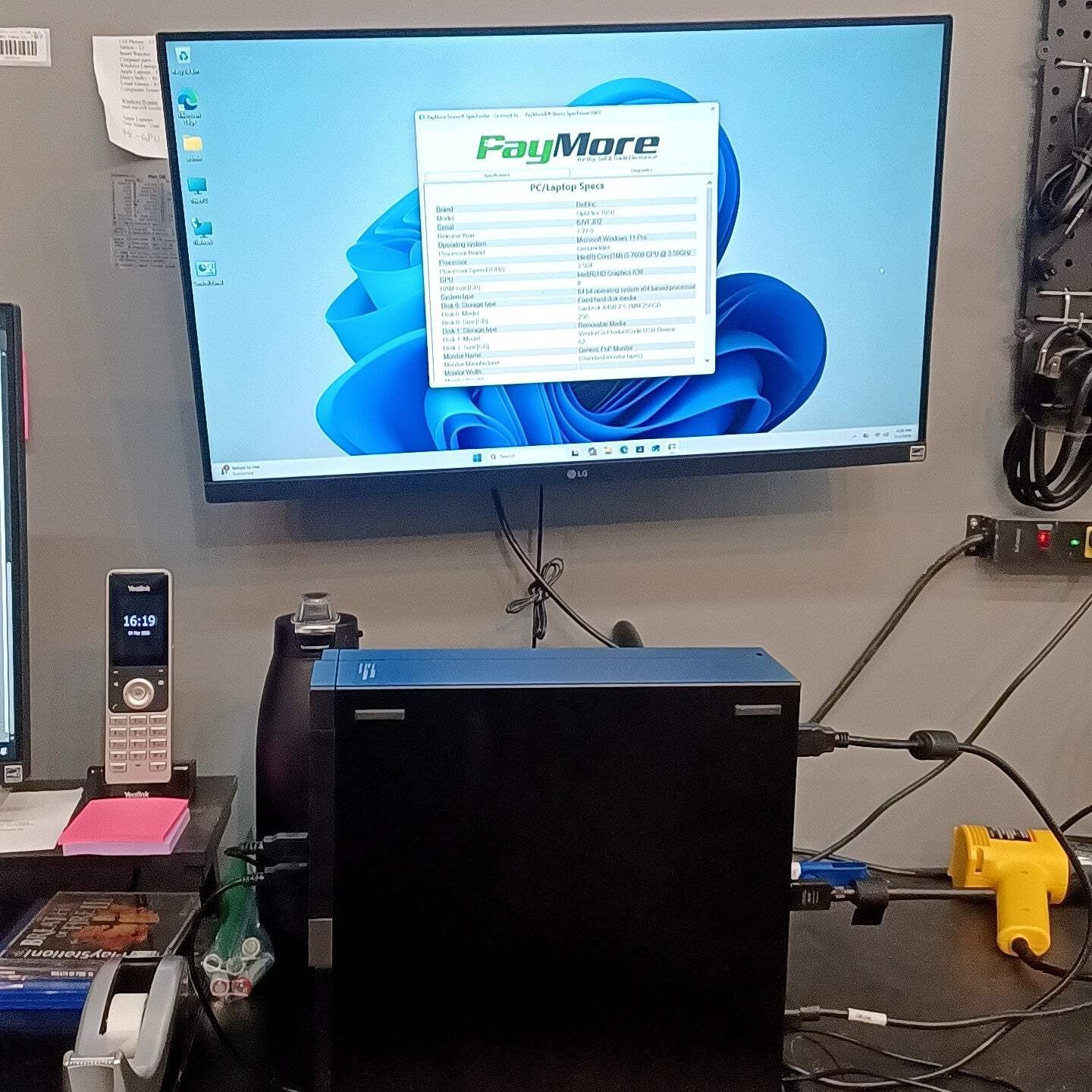 Dell optiplex 7050 i5-7600 3.40GHz 16GB RAM 256GB SSD