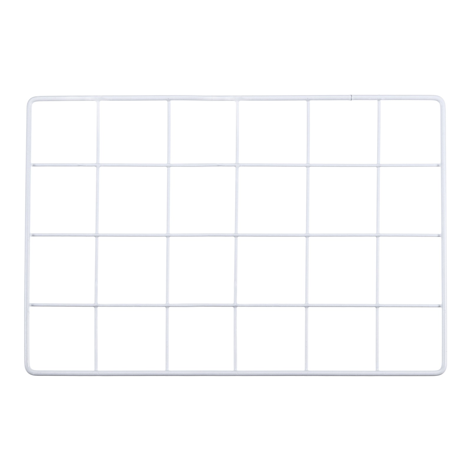 12x8" Wire Grid Panel, 1 Pcs Iron Decorative Wall Grid, White