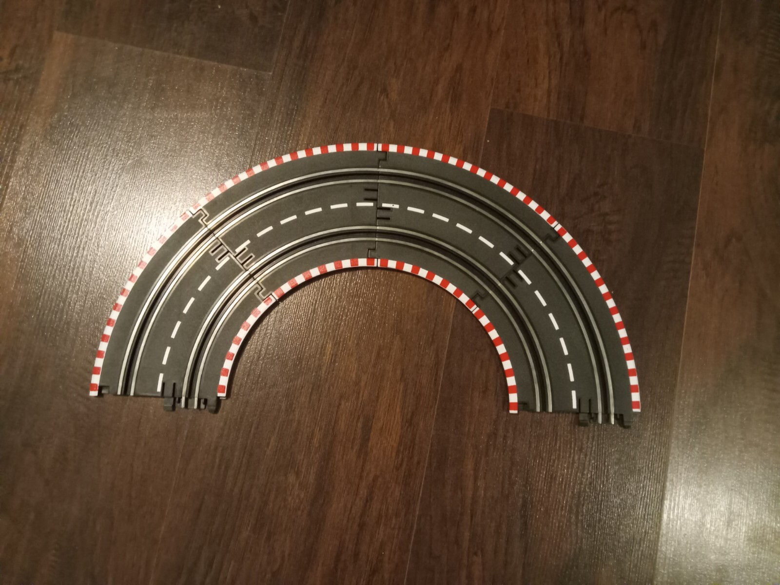 4 Revell Spin Drive Slot Car Racing 4.5 Inch Curve Track Section 4 Pack PREOWNED