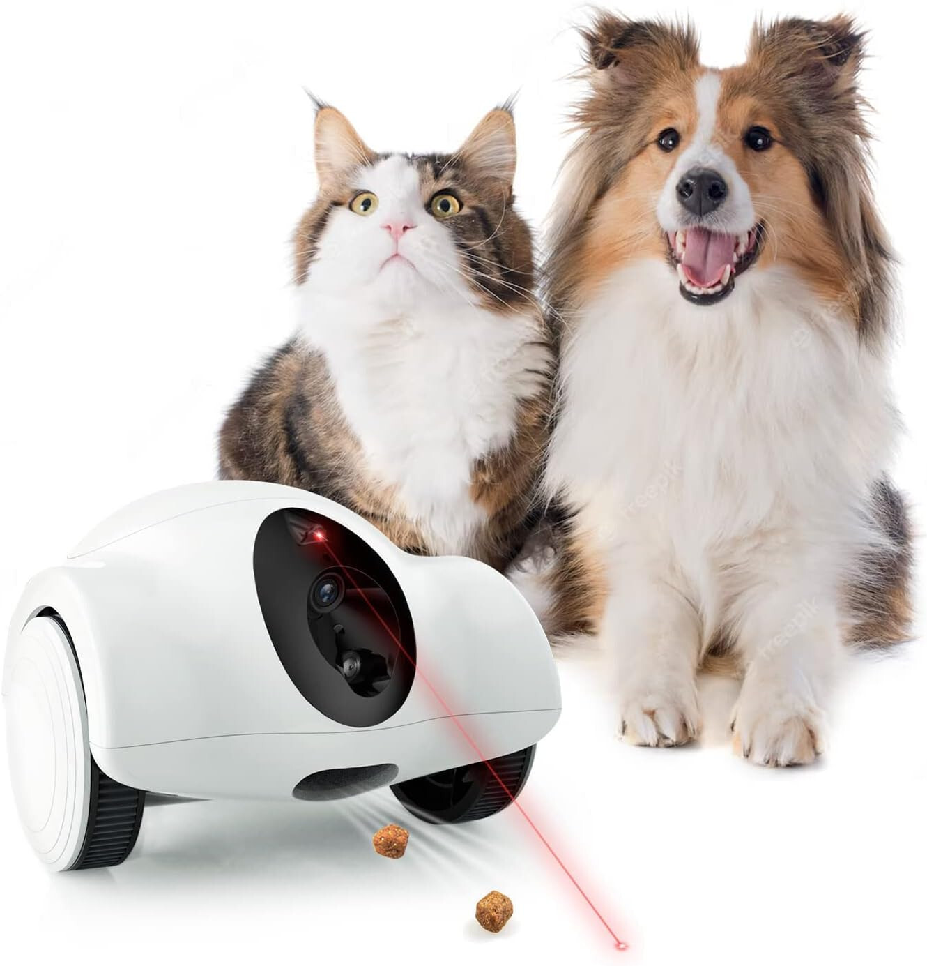 Youpet Dog Camera, Long Standby Pet Robot for Dog Treat Camera 1080P