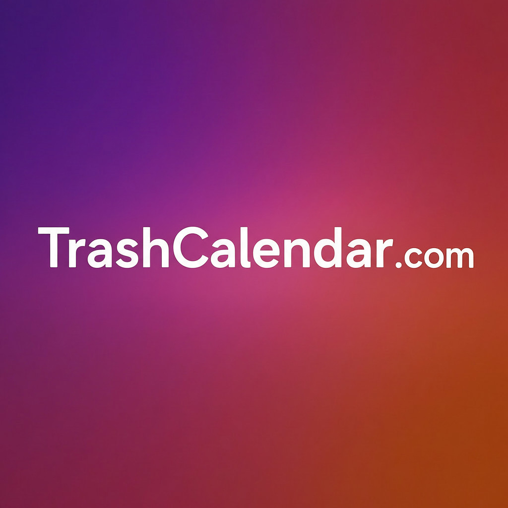 TrashCalendar.com - Premium 2-Word .COM Domain Name Trash Waste Recycling