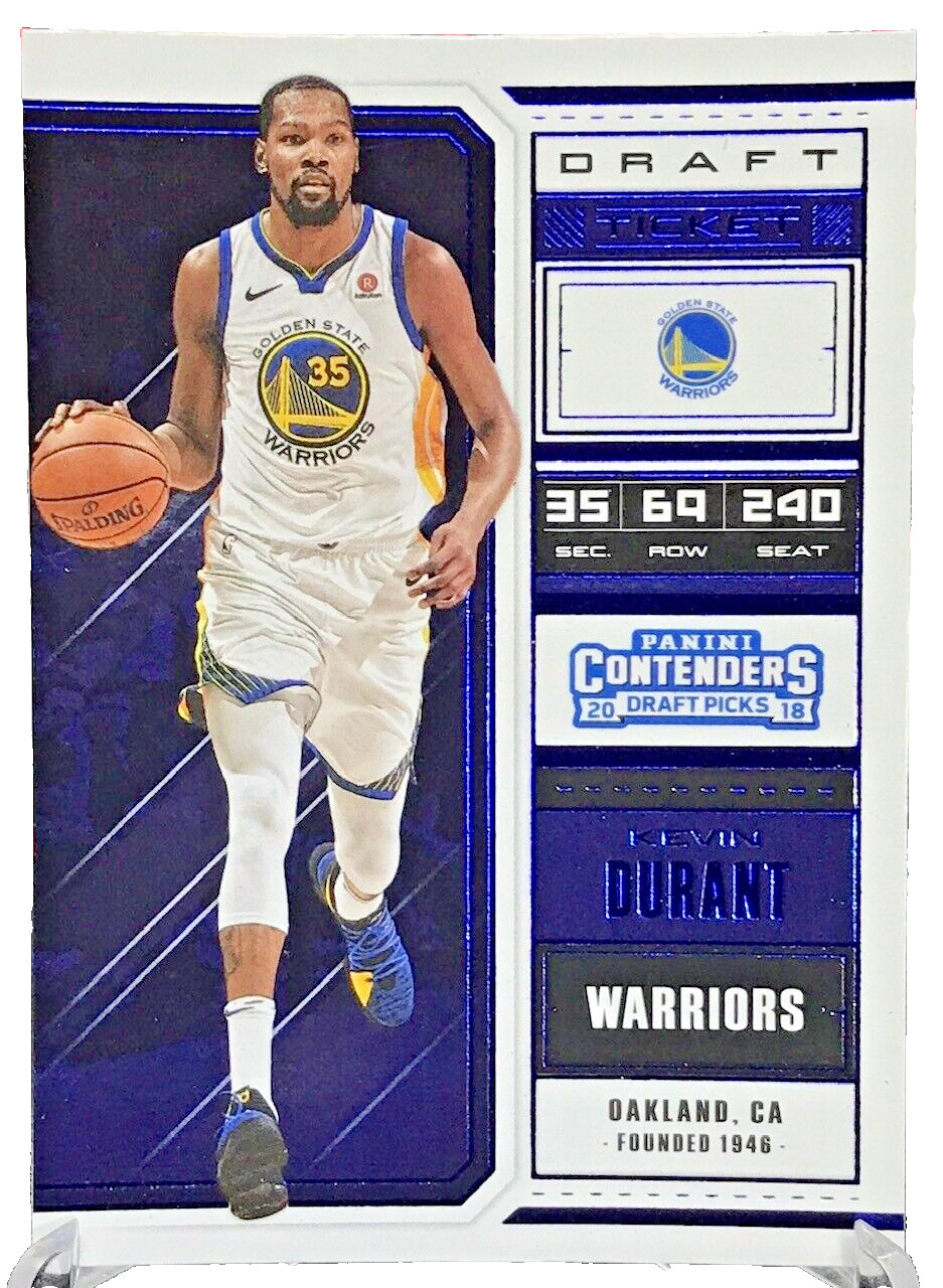 2018 Panini Contenders Draft Picks Kevin Durant Blue Foil Draft Ticket #32 M7
