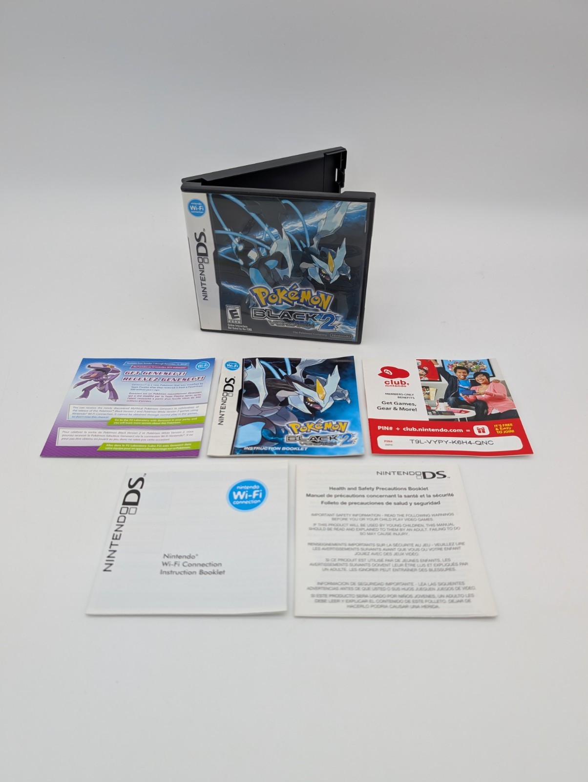 Pokemon Black Version 2 Nintendo DS Case, Manual & Inserts Only - No Game