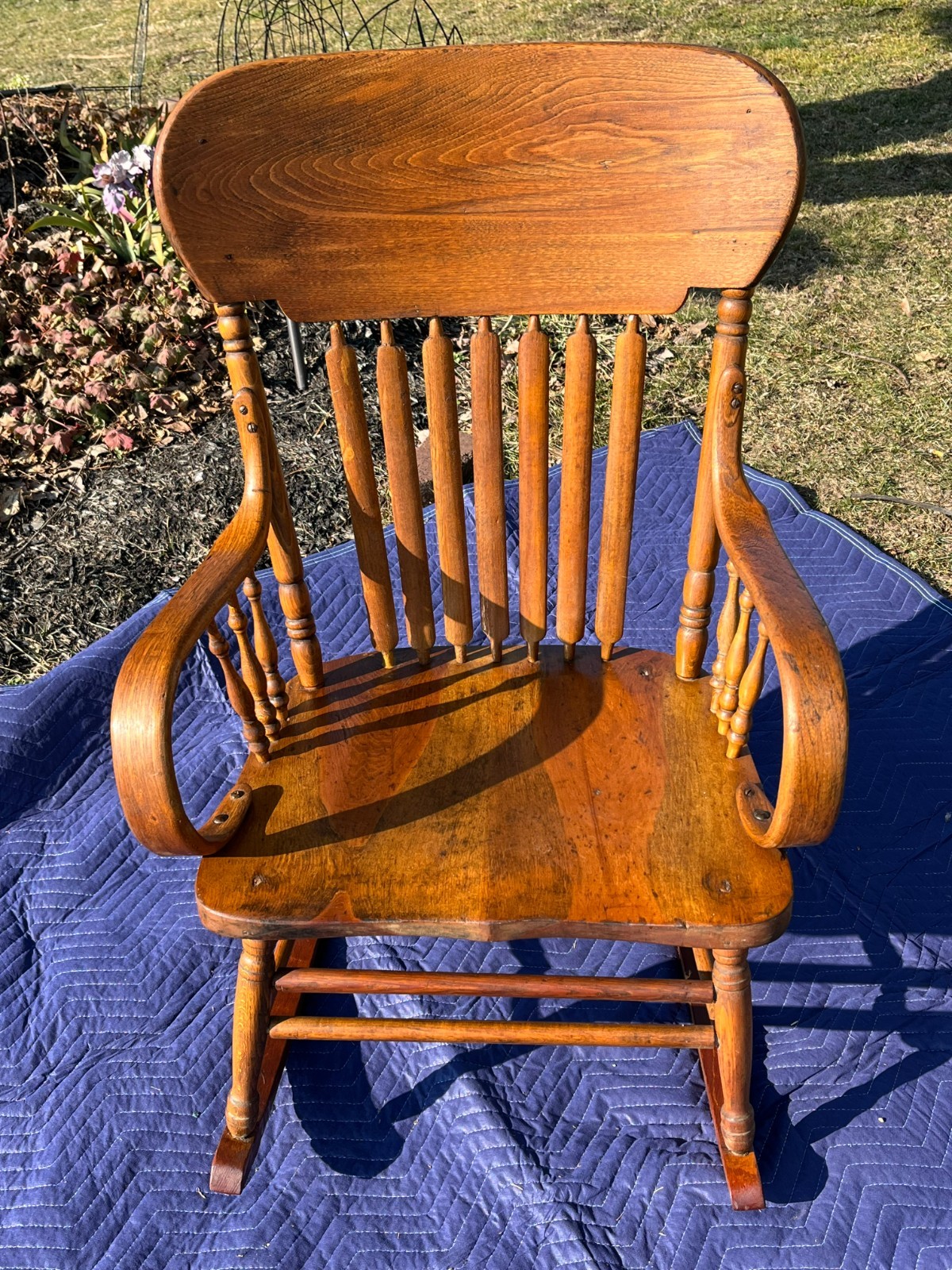 vintage adult wood rocking chair