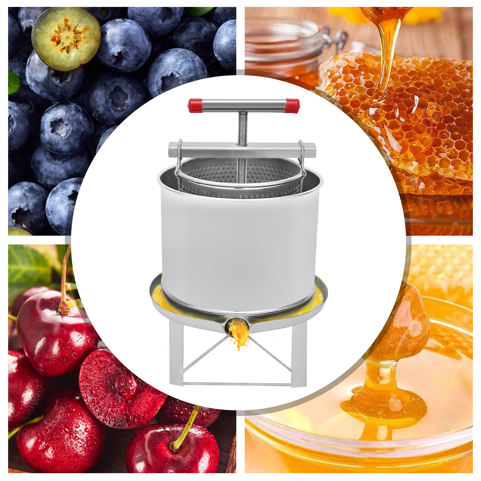 Beeswax Presser Manual Grape Fruit Juice Press Extractor Honey Press Extractor